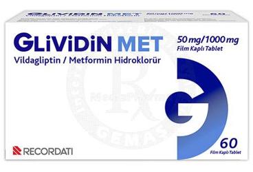 GALENZA MET 50 MG/1000 MG FILM KAPLI TABLET (60 TABLET)